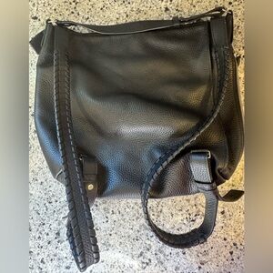 All Saints Black Leather Women's Backpack